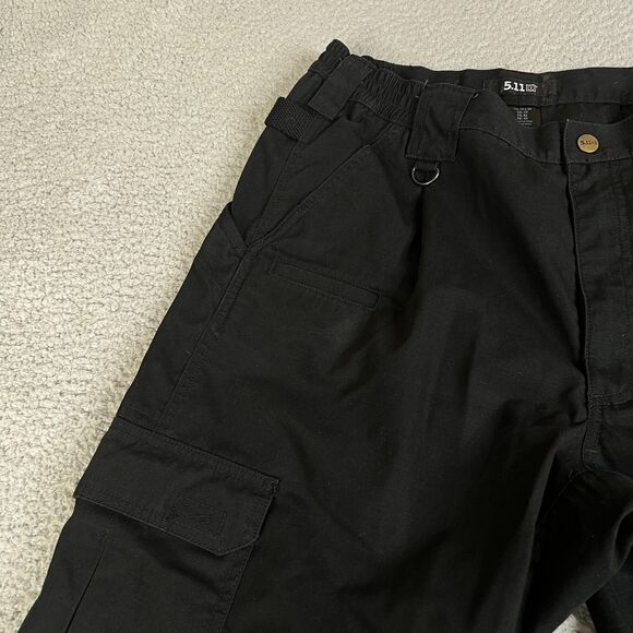 5.11 Tactical Cargo Pants  34x30 Black Ripstop Double Knee Utility 74273 019 -#2 - Picture 4 of 13